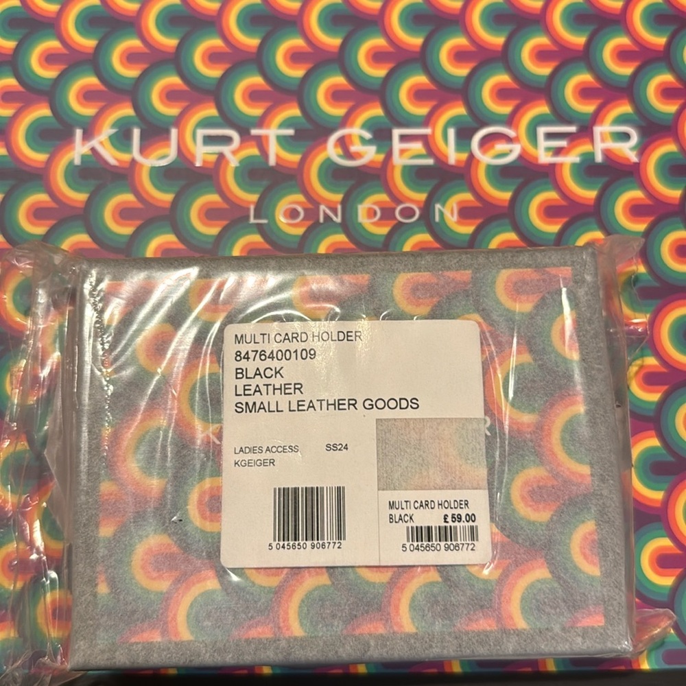 NWT black card holder